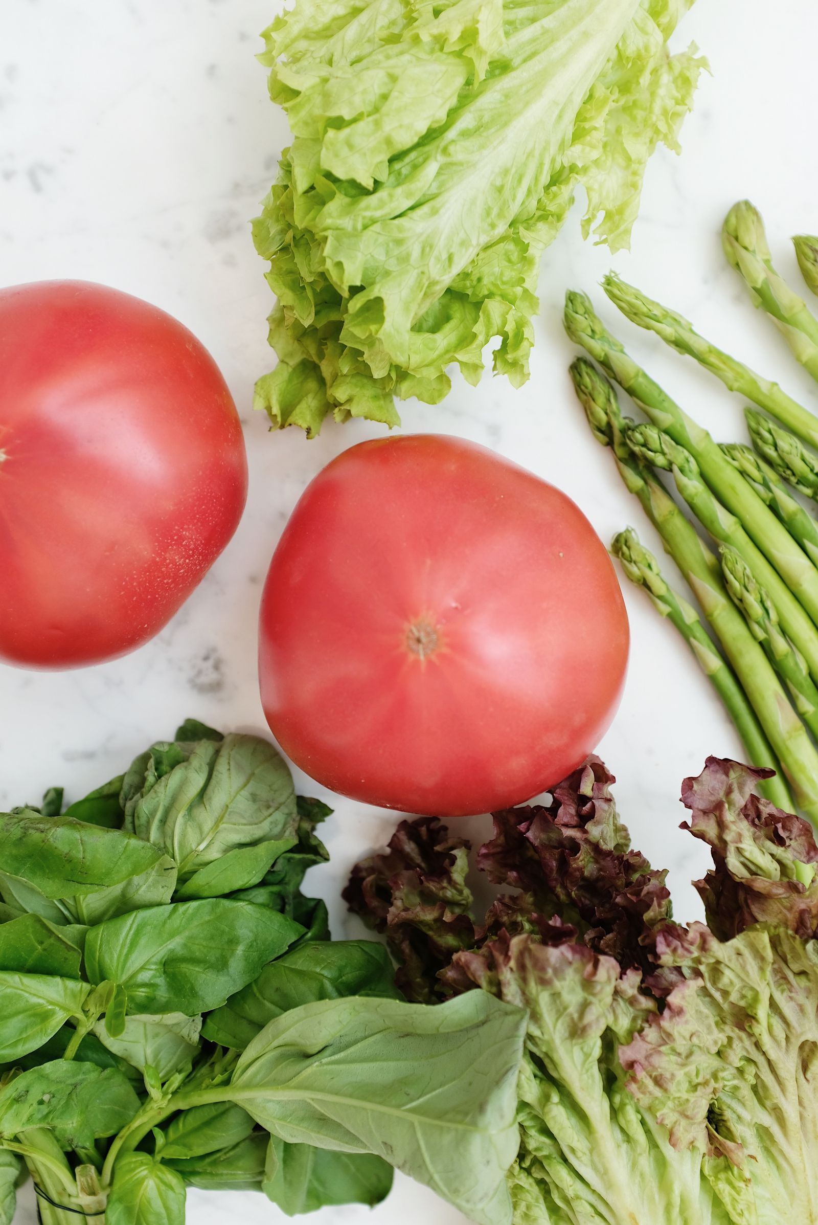 Fresh, colourful vegetables.